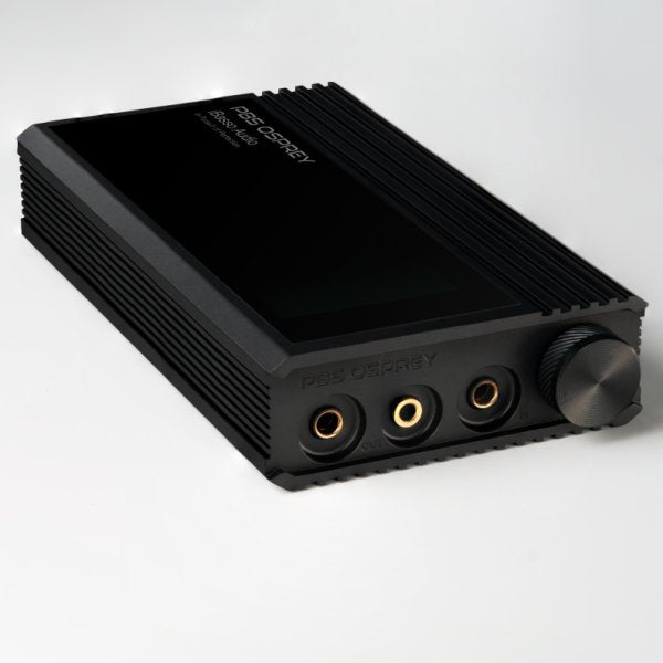 iBasso PB5 portable tube amp, angled from the other side