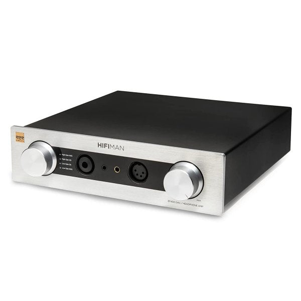 HiFiMAN EF400 desktop DAC and headphone amp, front, angled