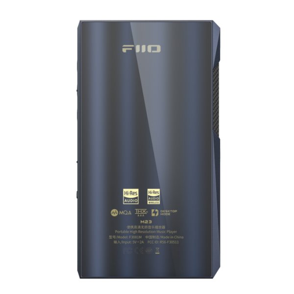 FiiO M23 music player, blue, back