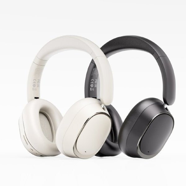 FiiO EH13 noise-cancelling Bluetooth headphones, white and black