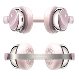 FiiO Snowsky Anytime noise-cancelling Bluetooth headphones, pink, ear cups inside and out