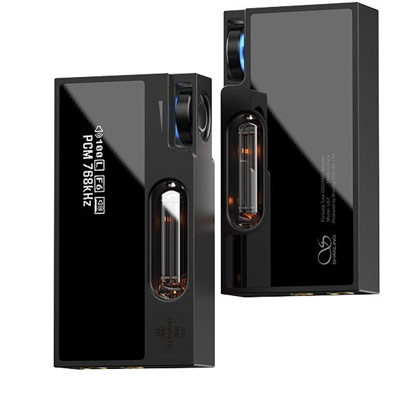 Shanling UA7 tube USB DAC, black, front and back