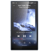 FiiO M21 music player, front with music screen