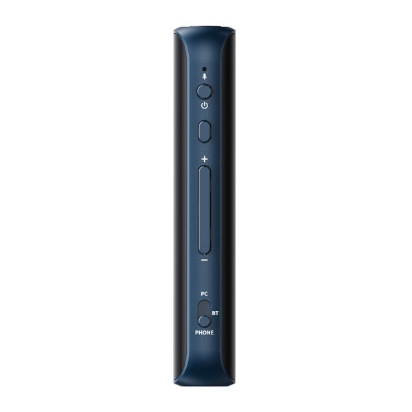 FiiO BTR15 Bluetooth headphone amp, blue, side view