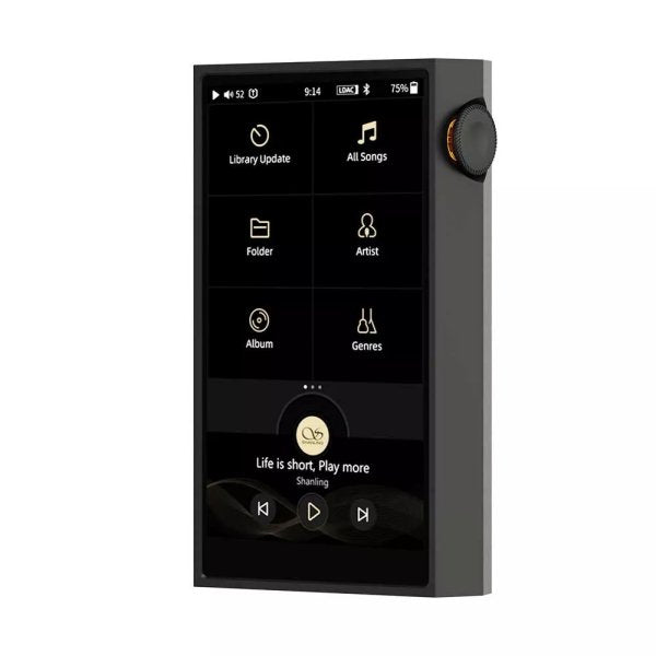 Shanling M5 Ultra music player, black, front