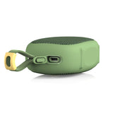 Snowsky Anywhere Bluetooth speaker, green, side with USB-C port