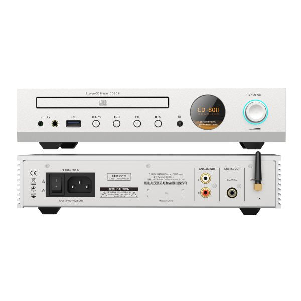 Shanling CD80 II CD player, silver, front and rear panels