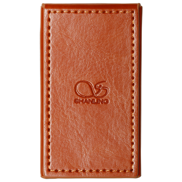Shanling UP6 leather case, brown, back