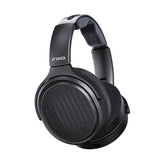 FiiO Jade Audio JT7 open-back planar headphones, black, angled