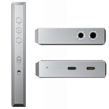 FiiO M23 music player, silver, sides with sockets