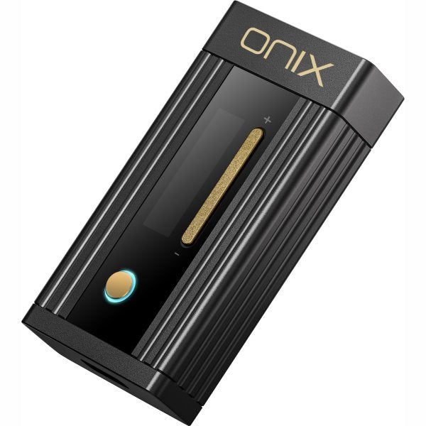 Shanling Onix XI1 USB dongle DAC, angled with display