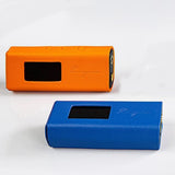 Cayin RU6 leather case, orange and blue