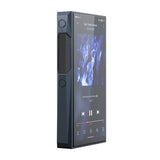 FiiO M23 music player, blue, angled