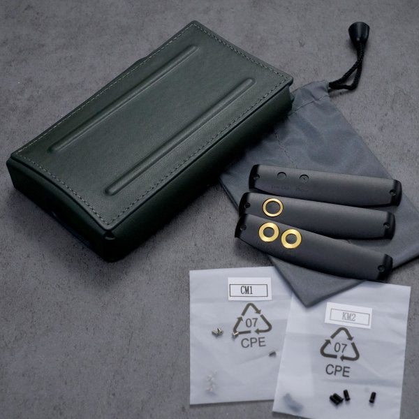 iBasso DX240 leather case and faceplate bundle, case, faceplates and accessories