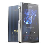 FiiO M23 music player, silver, front and back