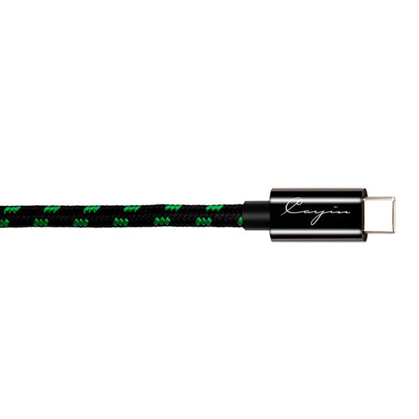Cayin CS-30TCR USB-C to RCA coaxial cable, USB-C plug close-up