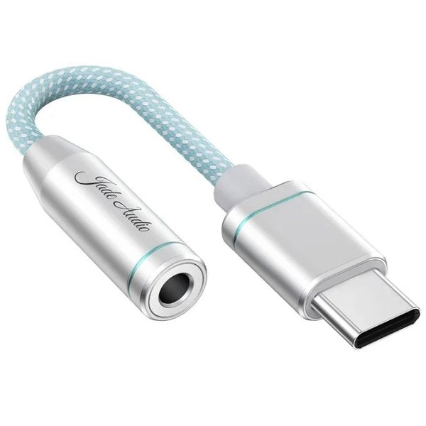 FiiO Jade Audio JA11 USB-C dongle DAC, silver, angled