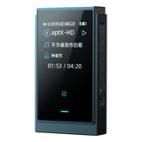 Shanling UP6 Bluetooth DAC and headphone amp, blue, front with screen