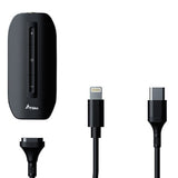 IKKO Zerda ITM01 USB DAC and headphone amp, with Lightning and USB-C cables