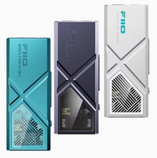 FiiO KA13 portable DAC and headphone amp, green, black and silver