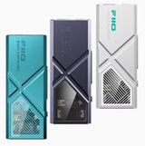 FiiO KA13 portable DAC and headphone amp, green, black and silver