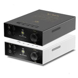 Shanling EH3 desktop DAC and headphone amp, black and silver