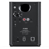 FiiO SP3 active desktop speakers, black, rear panel
