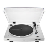 Audio-Technica AT-LP3XBT Bluetooth turntable, white, with dust cover