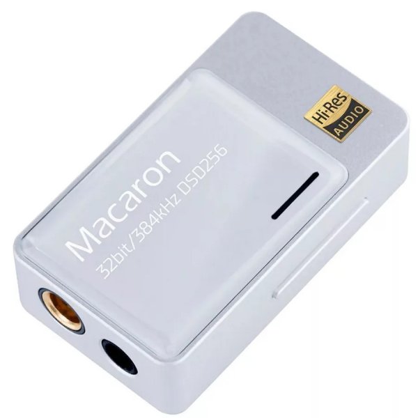iBasso JR Macaron USB DAC and headphone amp, silver