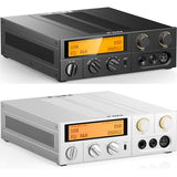 FiiO K17 desktop DAC and headphone amp, black and silver