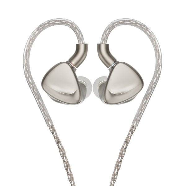 FiiO FX17 tribrid in-ear monitors, titanium, with cable