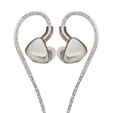 FiiO FX17 tribrid in-ear monitors, titanium, with cable