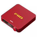 FiiO K11 R2R desktop DAC and headphone amp, red, angled