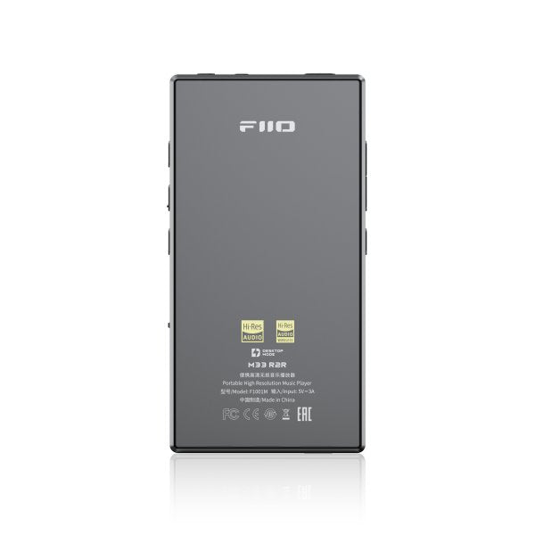 FiiO M33 R2R music player, black, back