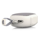 Snowsky Anywhere Bluetooth speaker, white, side with USB-C port