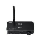 FiiO BTA30 Pro Bluetooth transmitter and receiver, angled from above