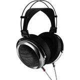 iBasso SR3 open-back headphones, angled from below