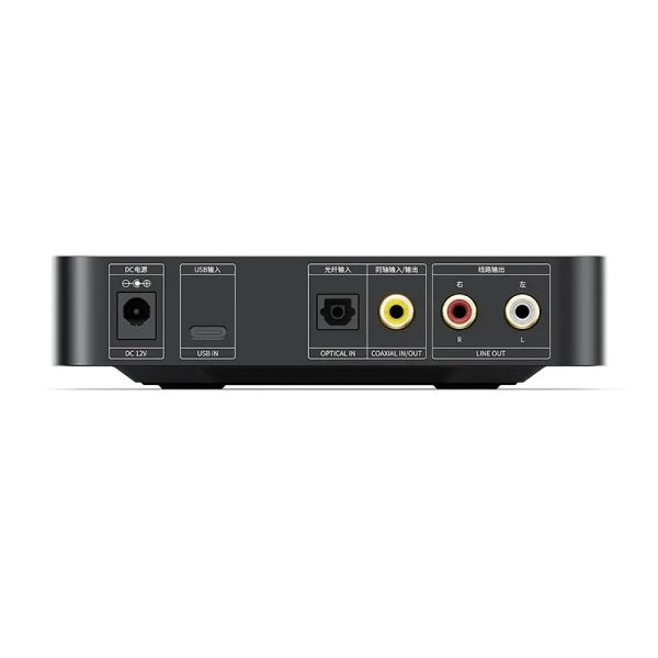 FiiO K11 desktop DAC and headphone amp, black, rear panel