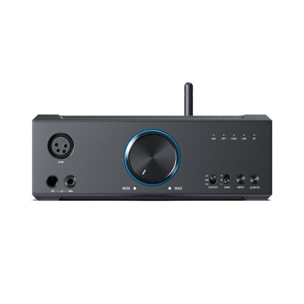 FiiO K9 desktop DAC and headphone amp, front panel