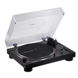 Audio-Technica AT-LP120XBT-USB turntable, with dust cover raised