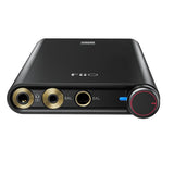 FiiO Q3 MQA portable DAC and headphone amp, front panel with outputs