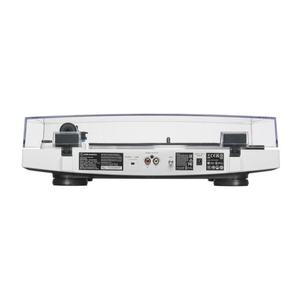 Audio-Technica AT-LP3XBT Bluetooth turntable, white, side view