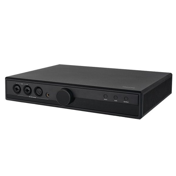 HiFiMAN Goldenwave Prelude headphone amp, angled