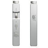 FiiO RR11 portable radio, silver, sides
