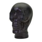 AMP3 glass skull headphone stand, black, front