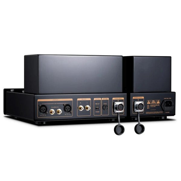 Cayin HA-6A MK2 valve headphone amp, black, rear panels