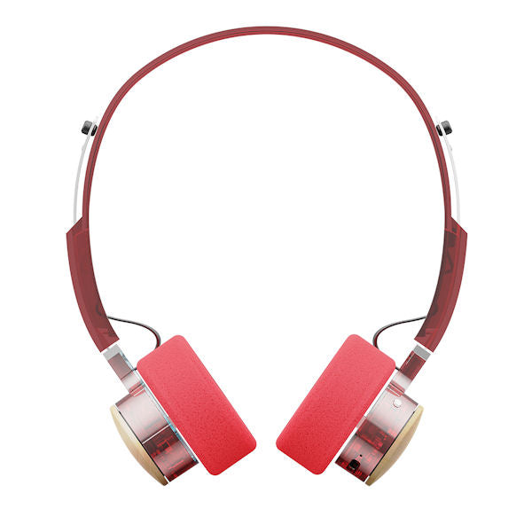 FiiO EH11 Bluetooth on-ear headphones, burgundy, front