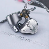 DUNU EST 112 hybrid in-ear monitors, shell close-up