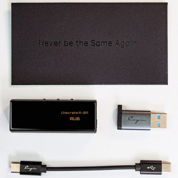 Cayin RU6 R2R USB dongle DAC, box contents