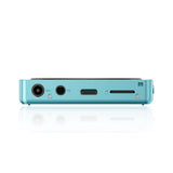 FiiO Snowsky Disc music player, blue, edge with sockets